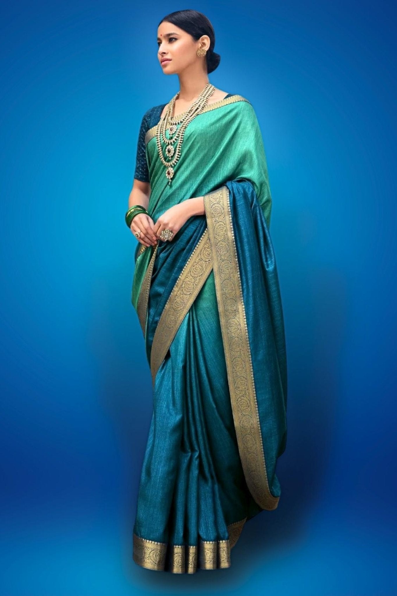 Independence Blue Lucknowi Linen Silk Sarees | Sarees for Woman Designer Sarees Latest Sarees for Wedding Banarasi Kanchipuram buy Ikkat White.