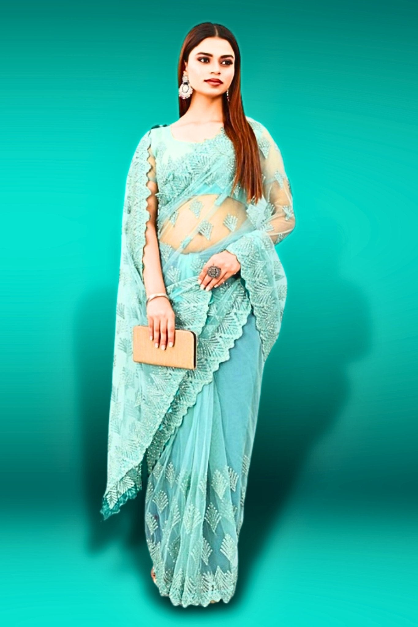 Ruffle Saree Designs to Transform You into a Spring Fairy