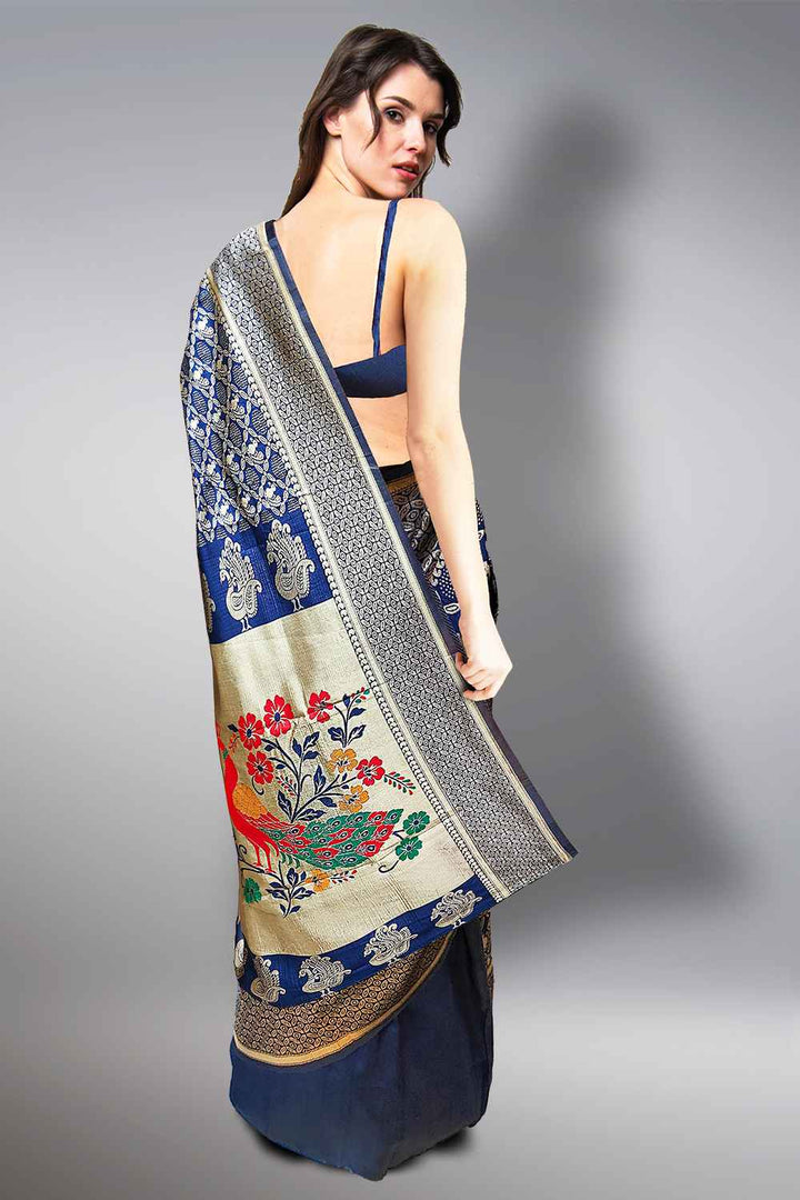 Blue Paithani Saree