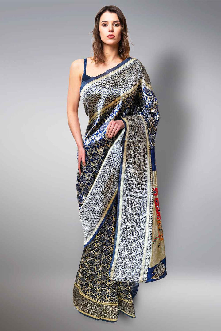 Blue Paithani Saree