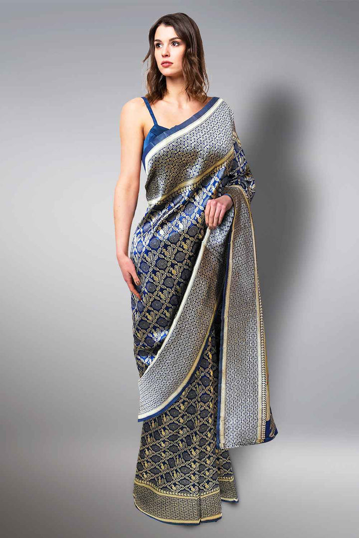 Blue Paithani Saree