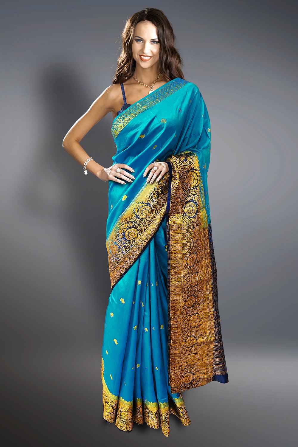 Blue Pattu Saree