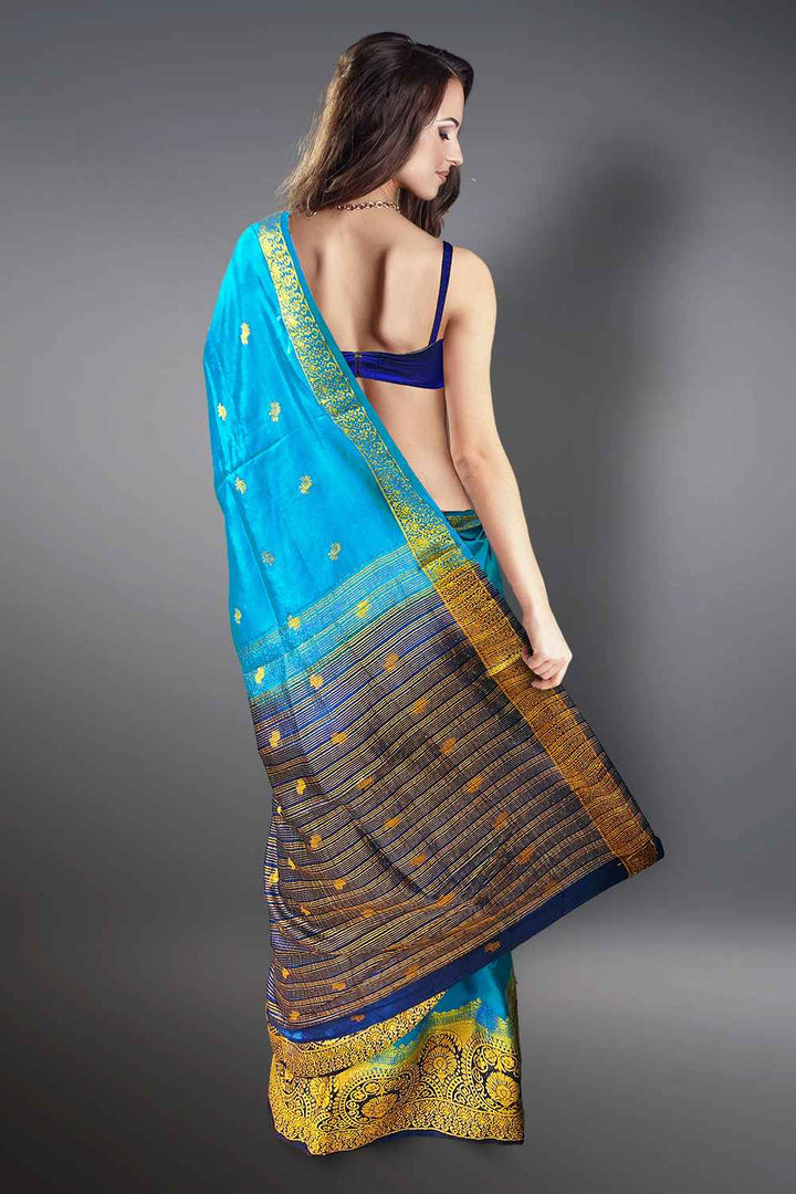 Blue Pattu Saree