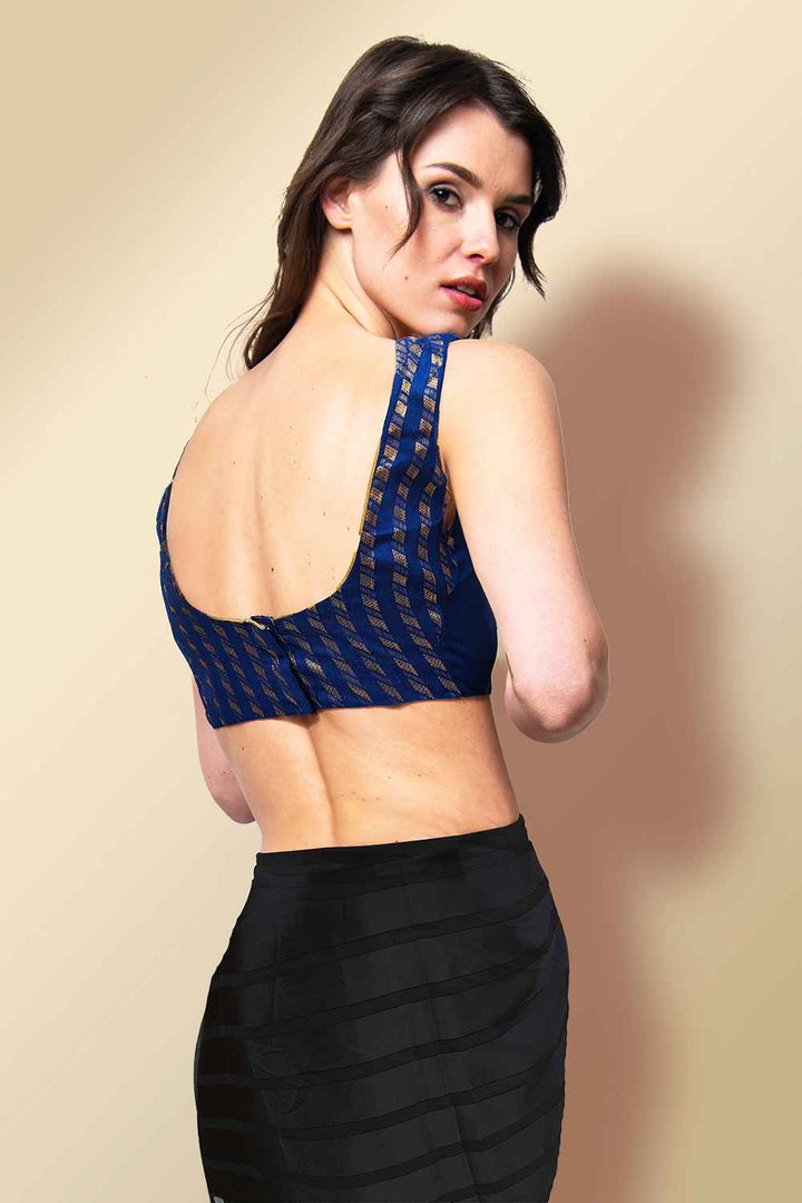 Blue Readymade Blouse