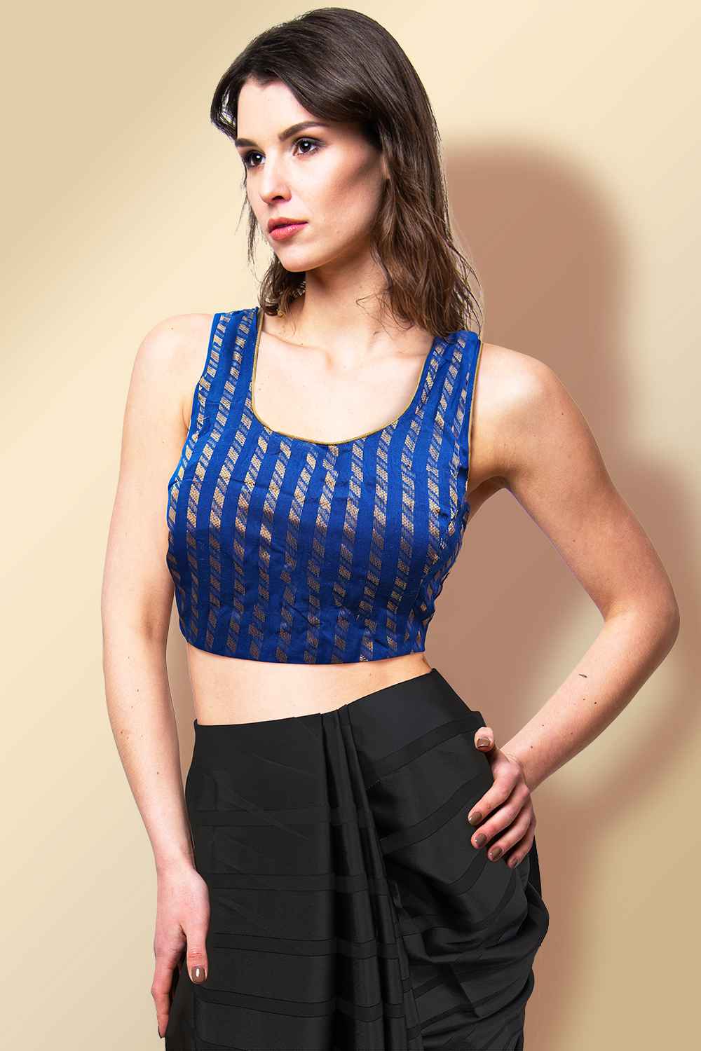 Blue Readymade Blouse