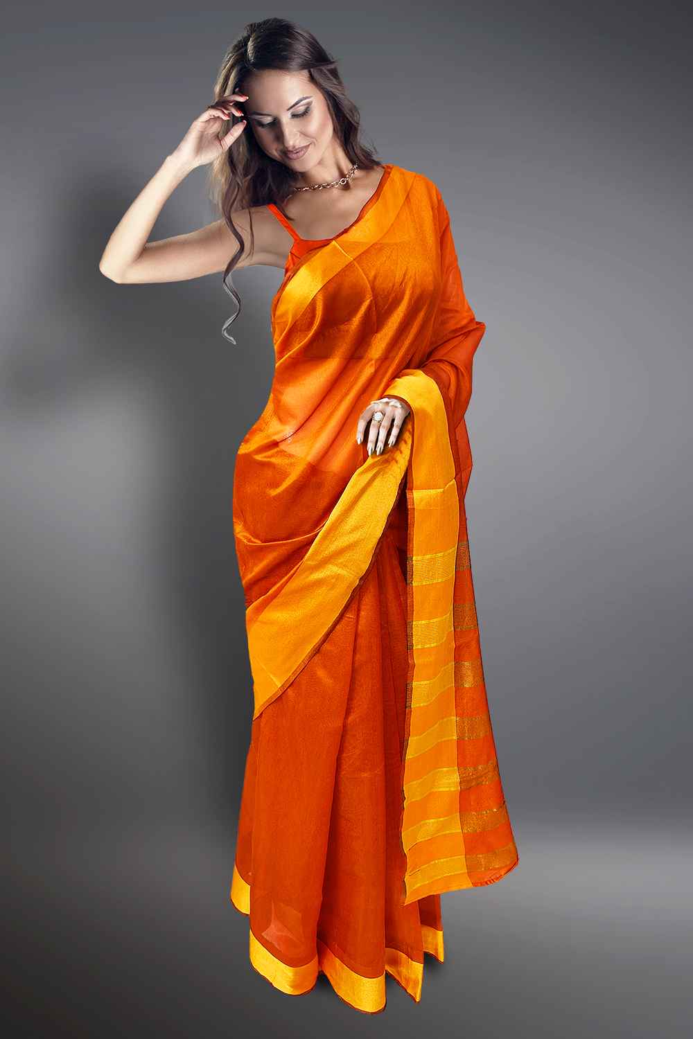 Cotton Border Saree