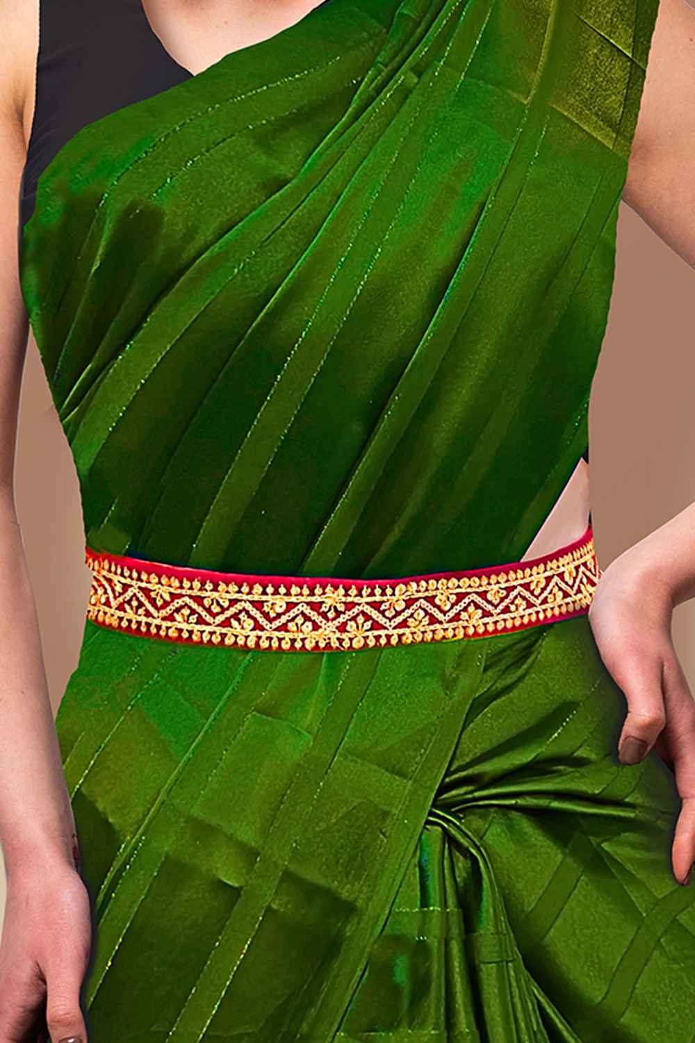 Dark Pink Saree Belt