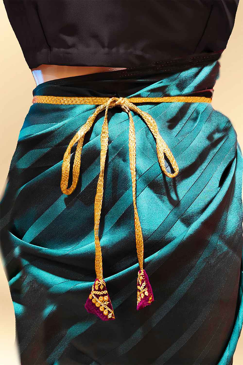 Dark Purple Saree Belt