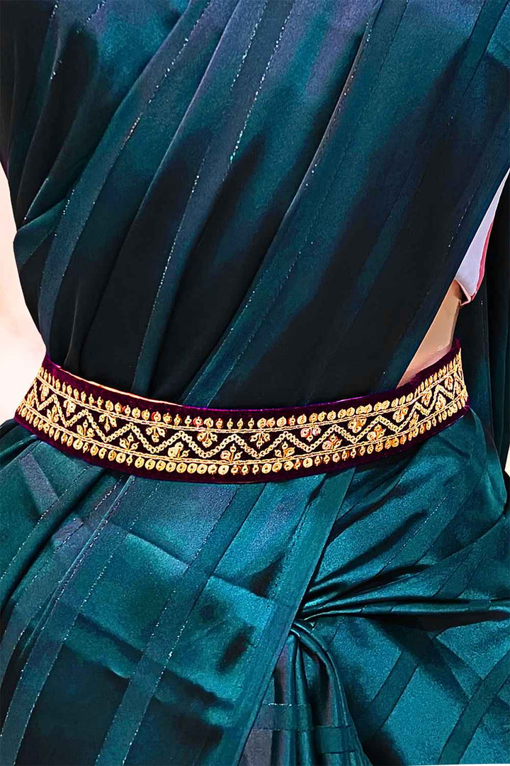 Dark Purple Saree Belt