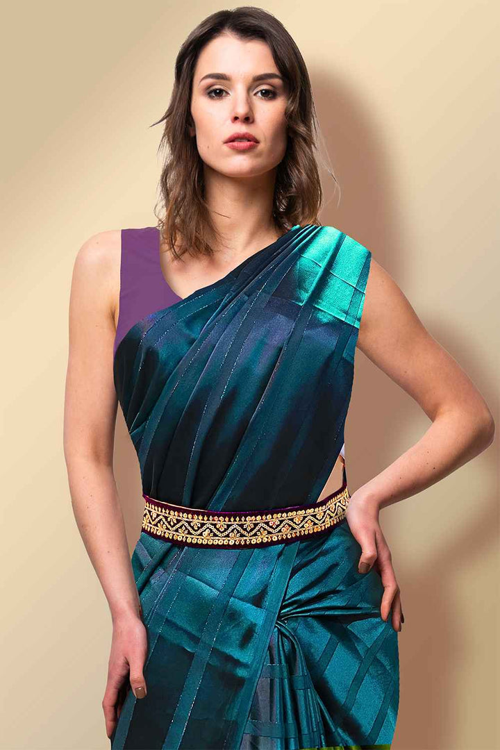 Dark Purple Saree Belt