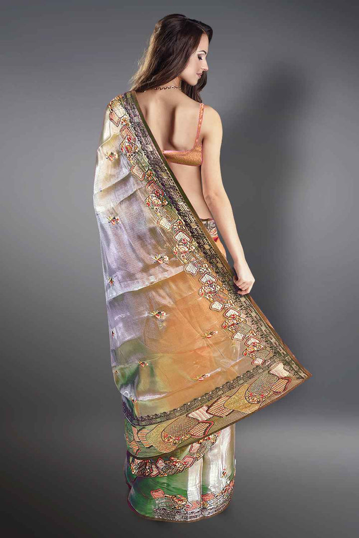 Embroidery Border Saree