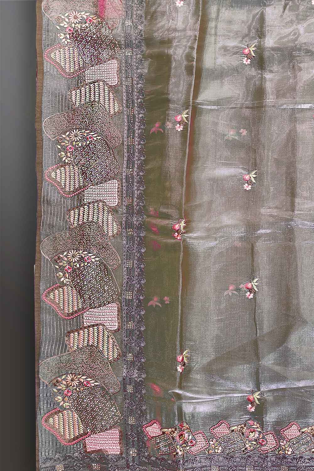 Embroidery Border Saree