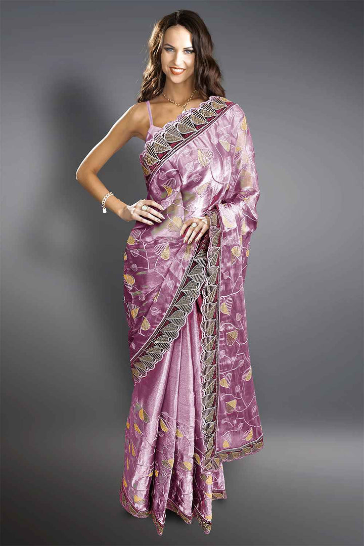 Full Embroidery Saree