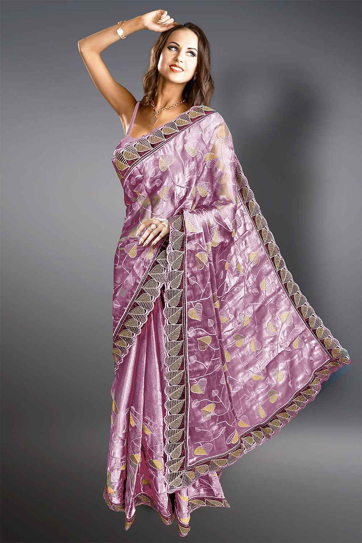 Full Embroidery Saree