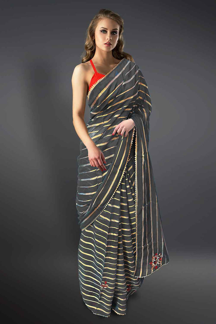 Georgette Gota Patti Saree