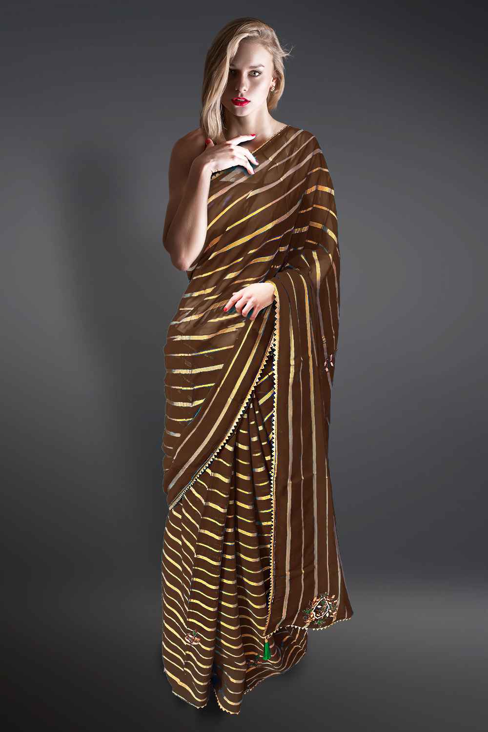 Gota Patti Work Saree