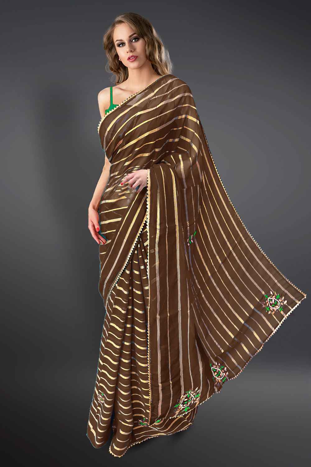 Gota Patti Work Saree