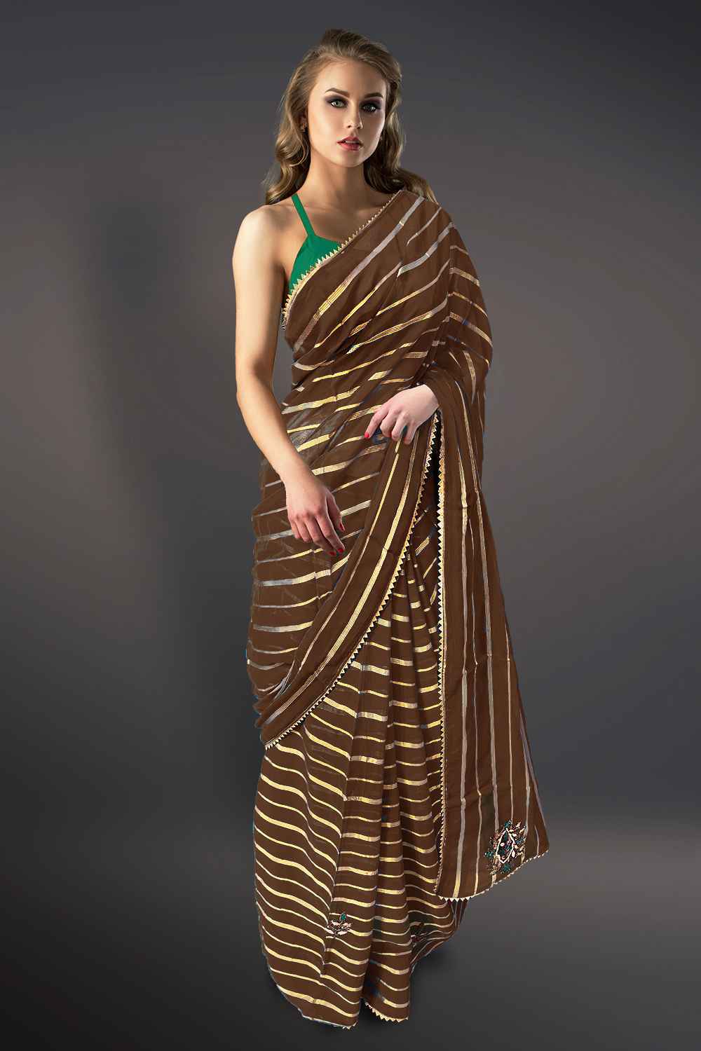 Gota Patti Work Saree