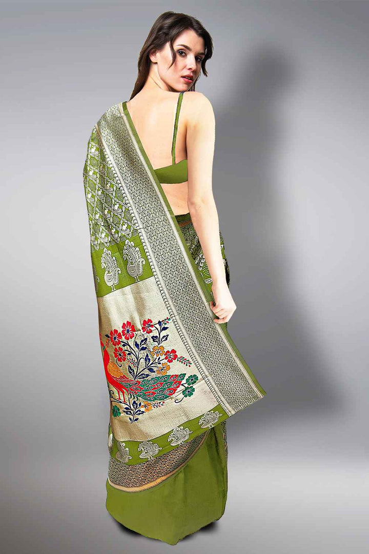 Green Paithani Saree