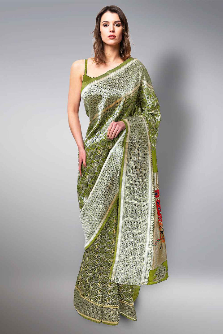 Green Paithani Saree