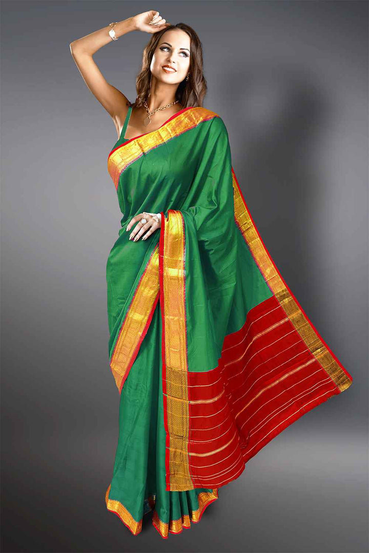 Green Pattu Saree