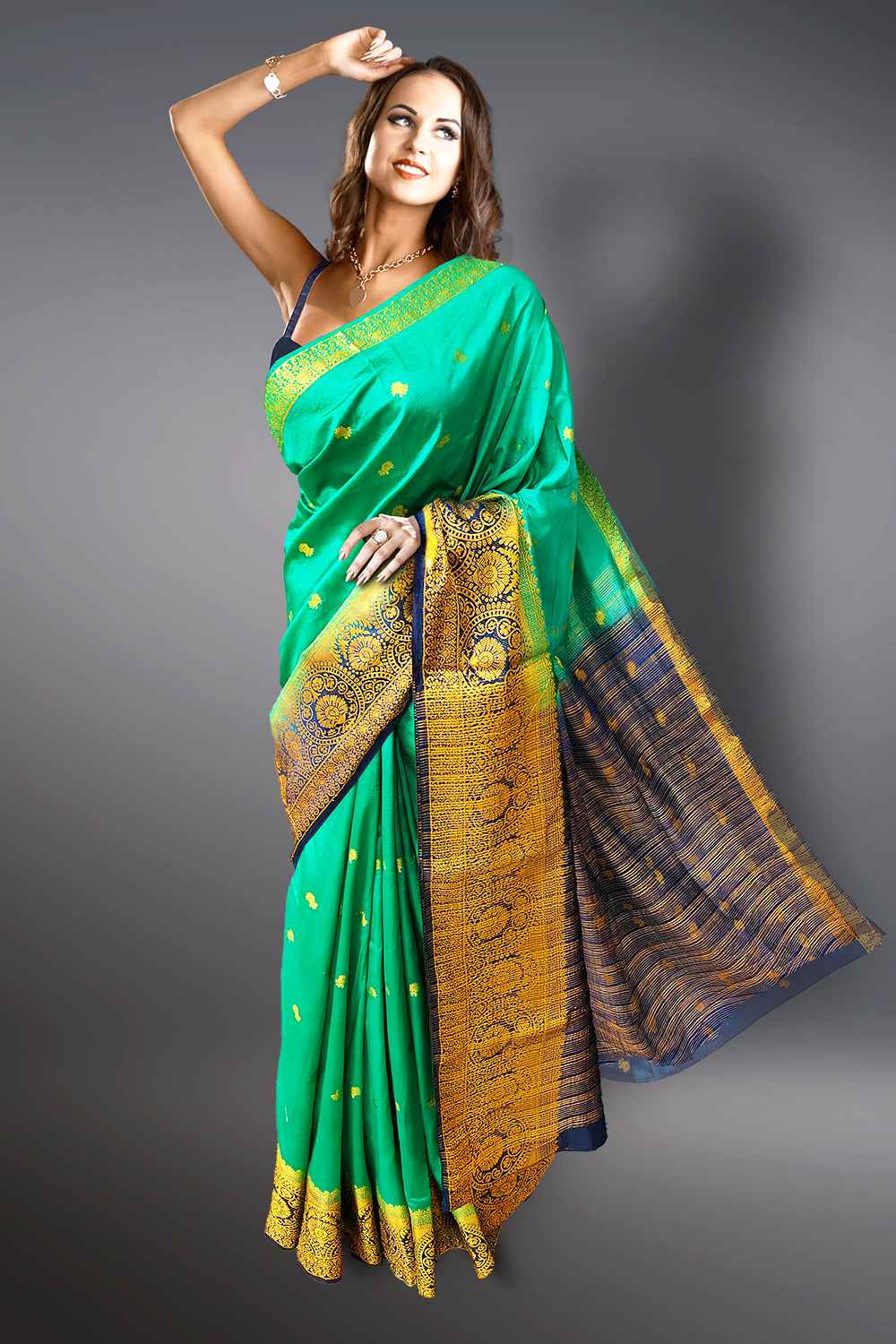 Green Silk Saree