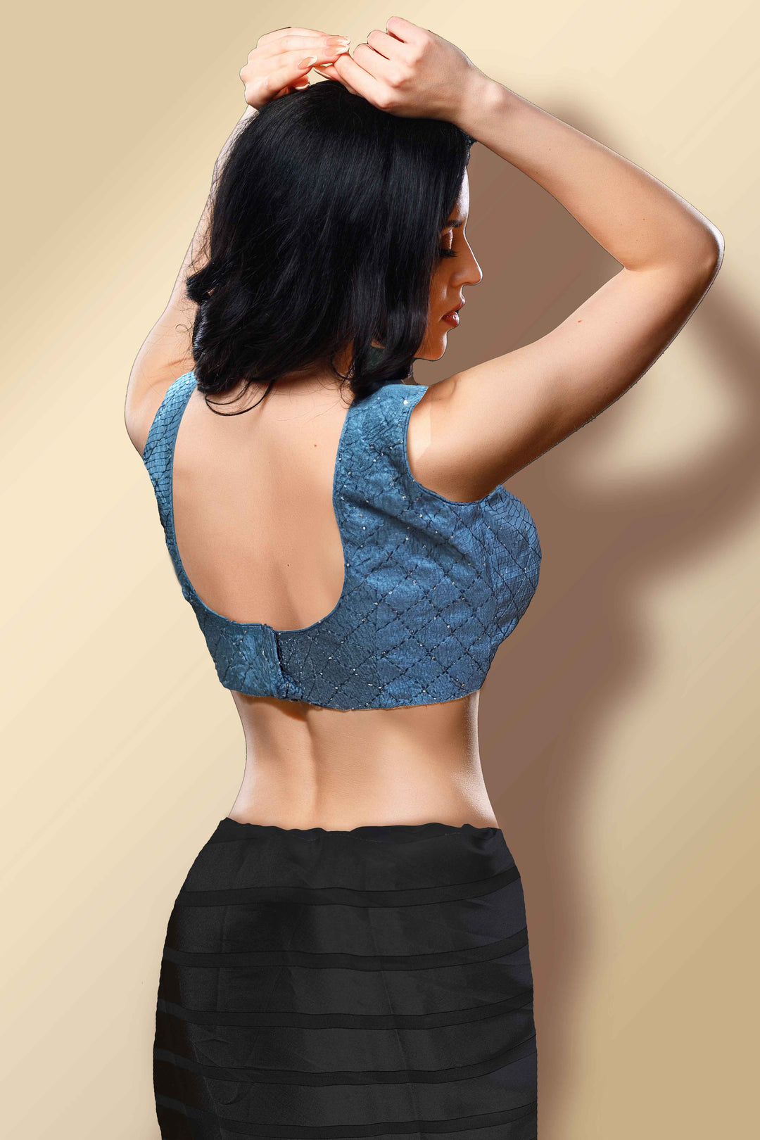 Grey Thread Work Blouse