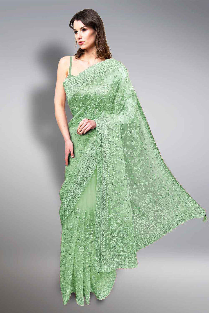 Heavy Embroidery Saree