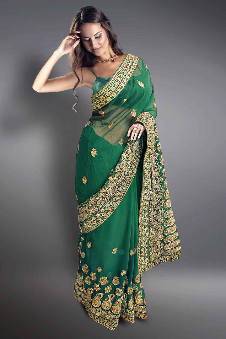 Heavy Georgette Saree