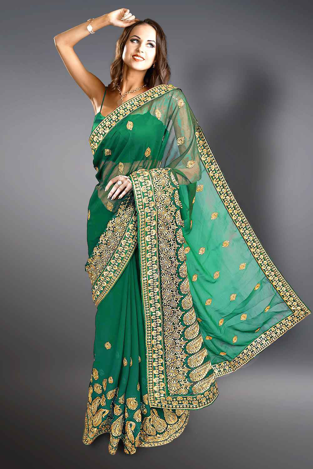 Heavy Georgette Saree