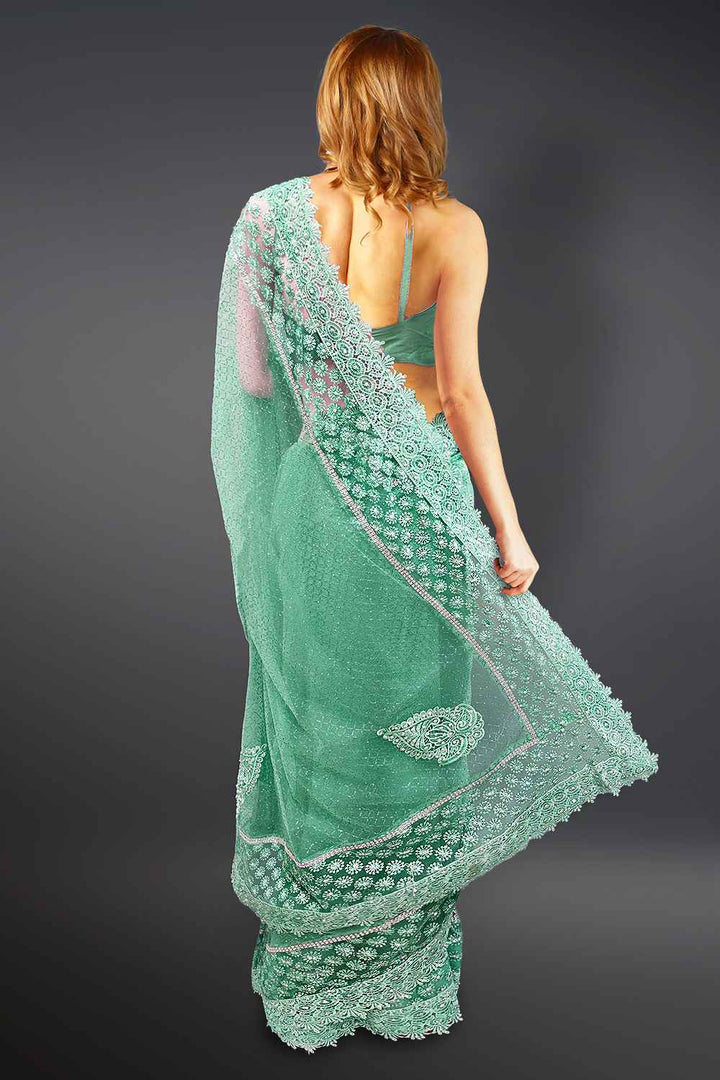 Heavy Work Net Saree