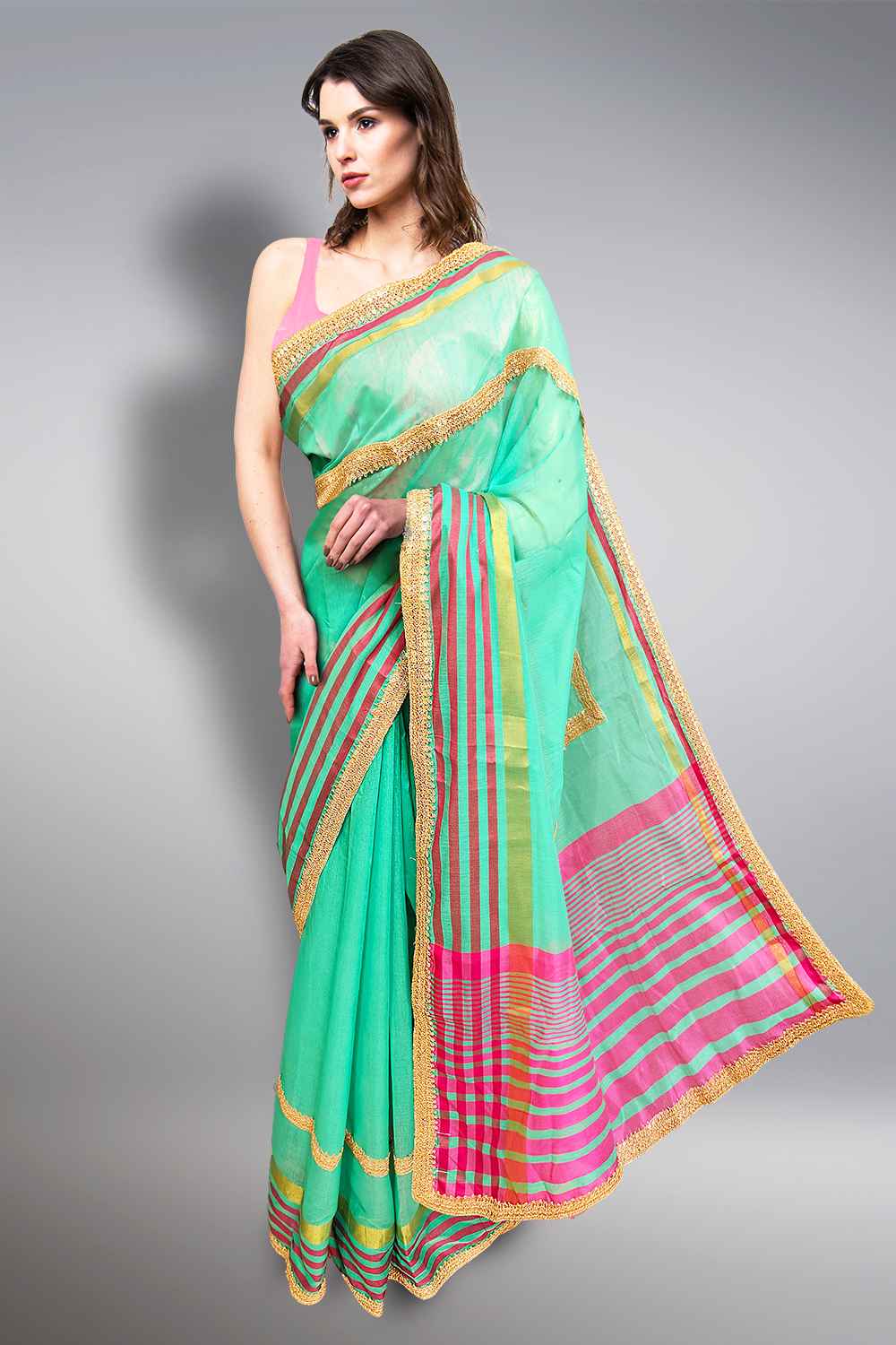 Jute Cotton Saree