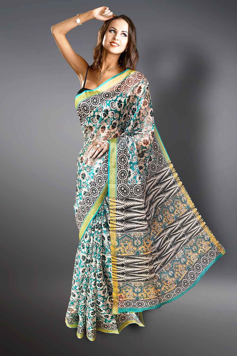 Kota Doria Cotton Saree