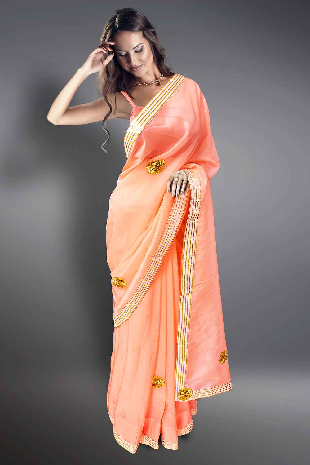 Light Weight Brasso Saree