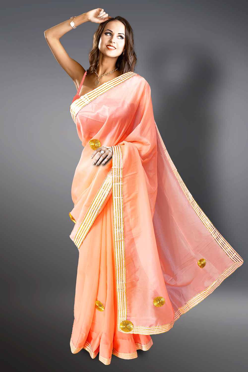 Light Weight Brasso Saree