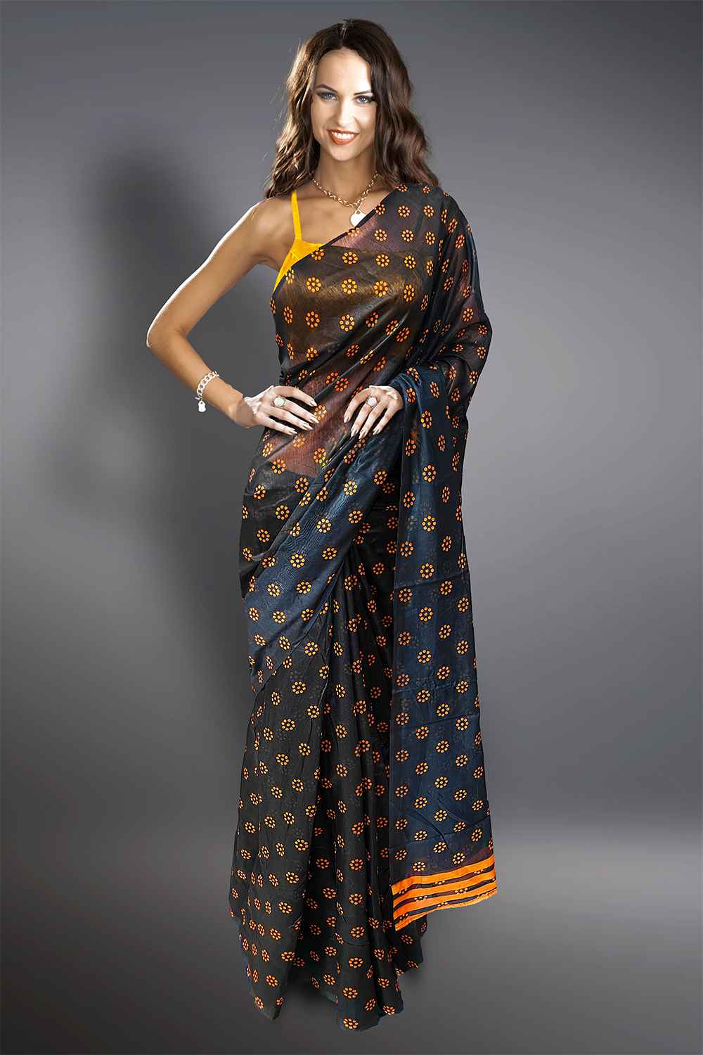 Linen Printed Saree