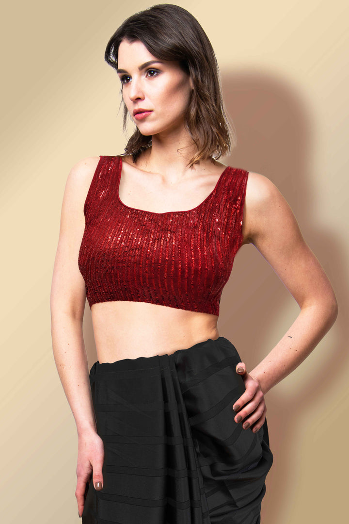 Maroon Colour Blouse