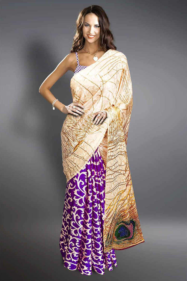 Mor Pankh Print Saree