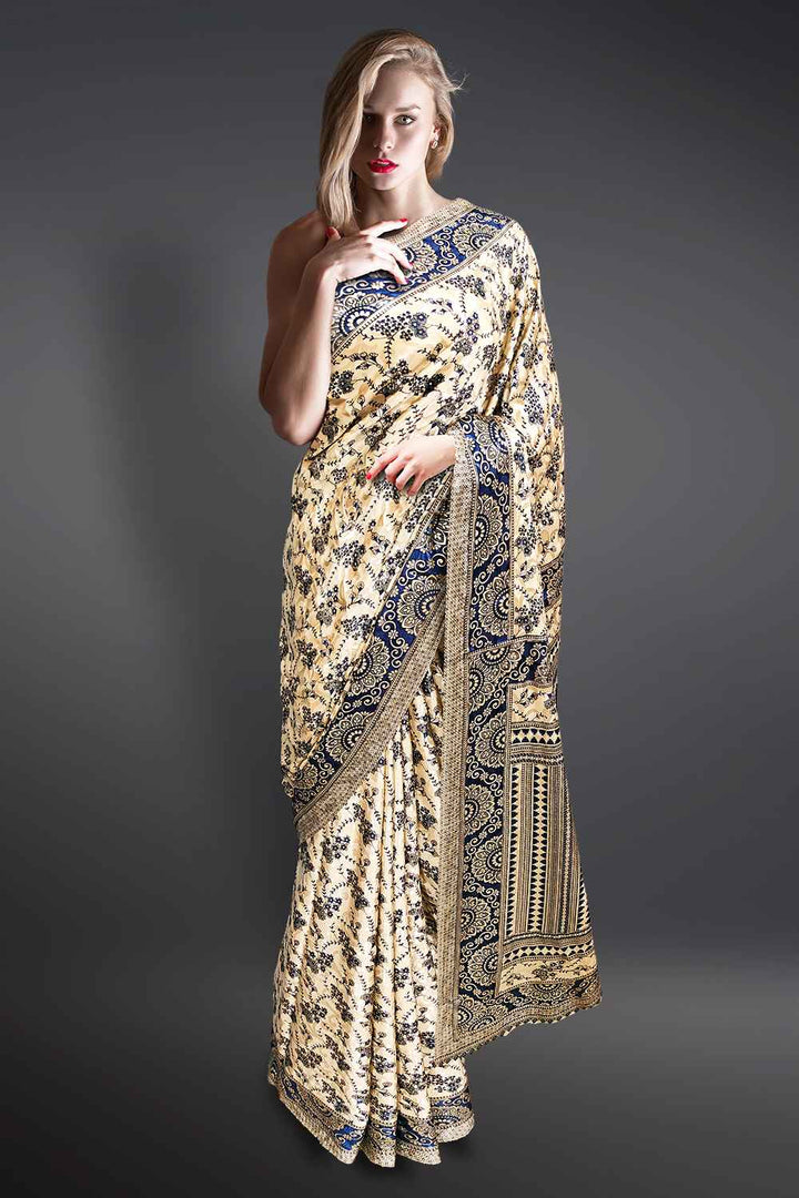 Mysore Silk Crepe Saree
