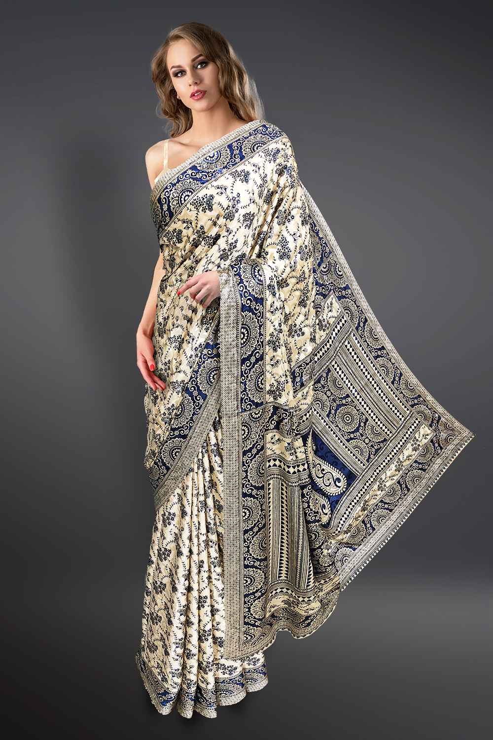 Mysore Silk Crepe Saree