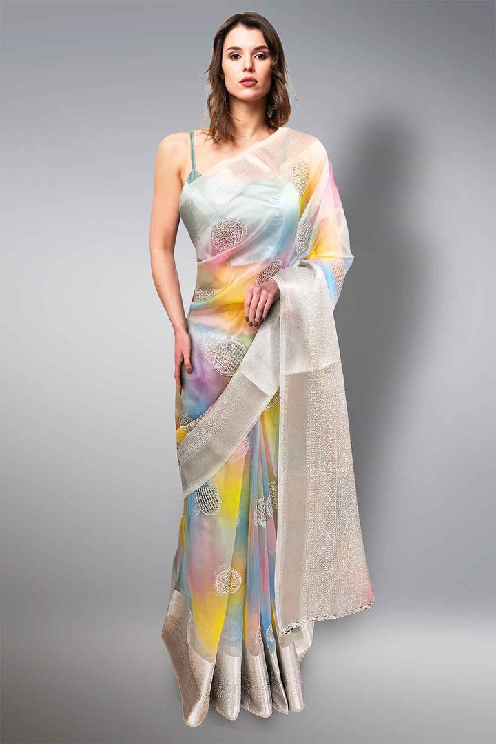 Organza Kanjivaram Saree