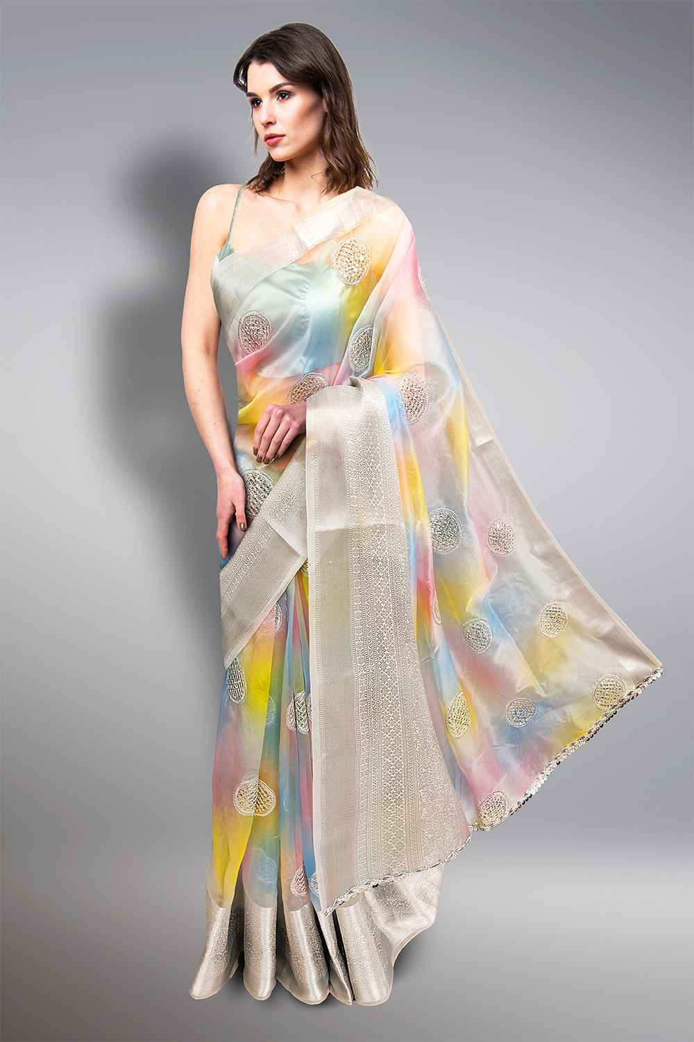 Organza Kanjivaram Saree