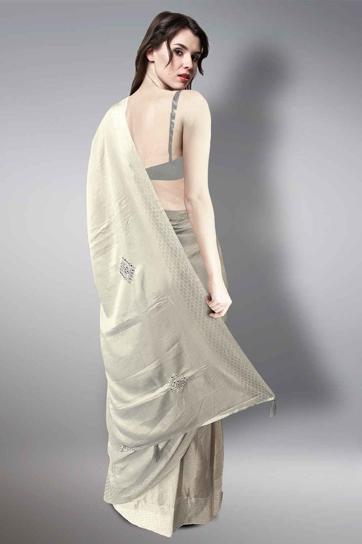 Party Wear Satin Saree