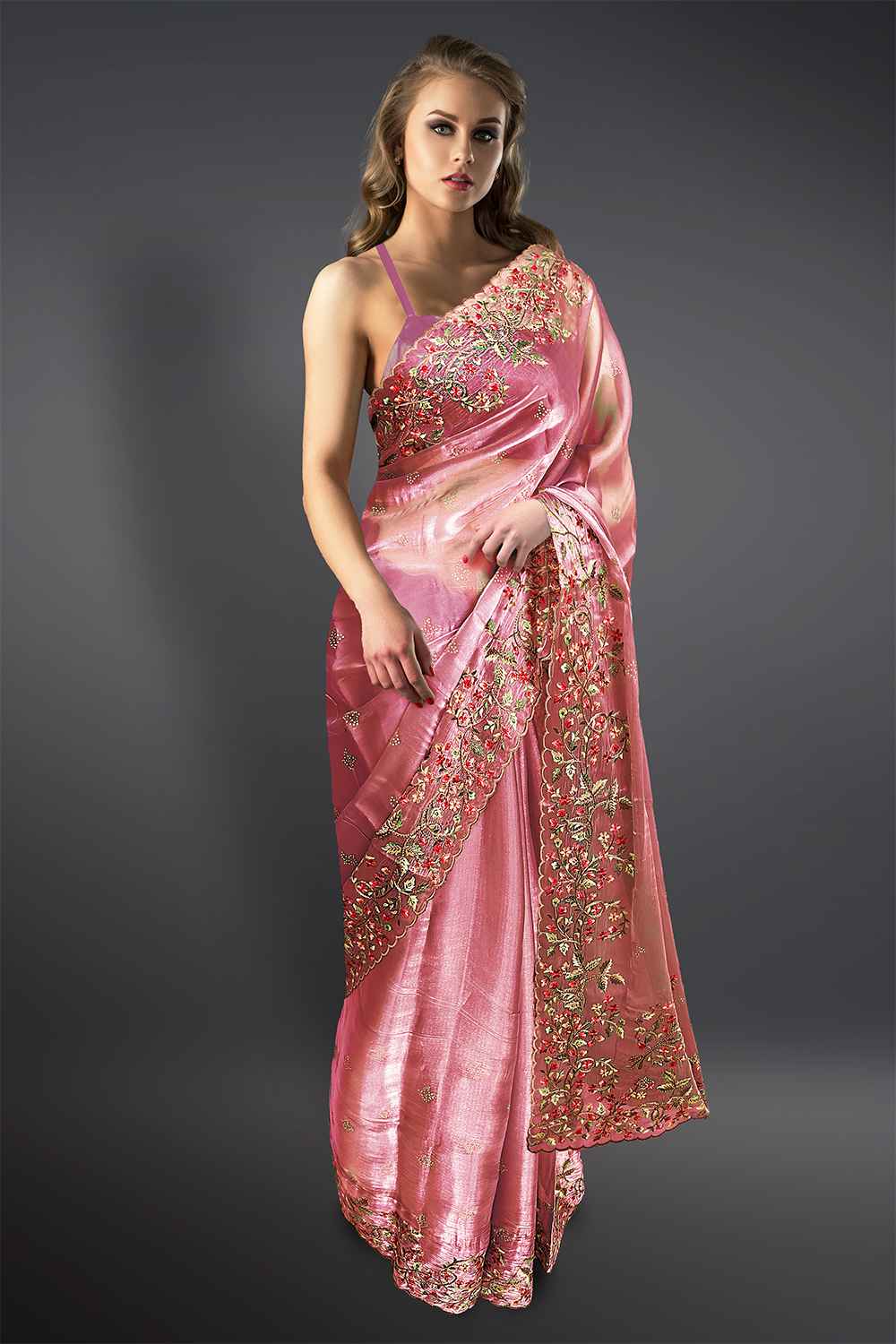 Pastel Pink Saree