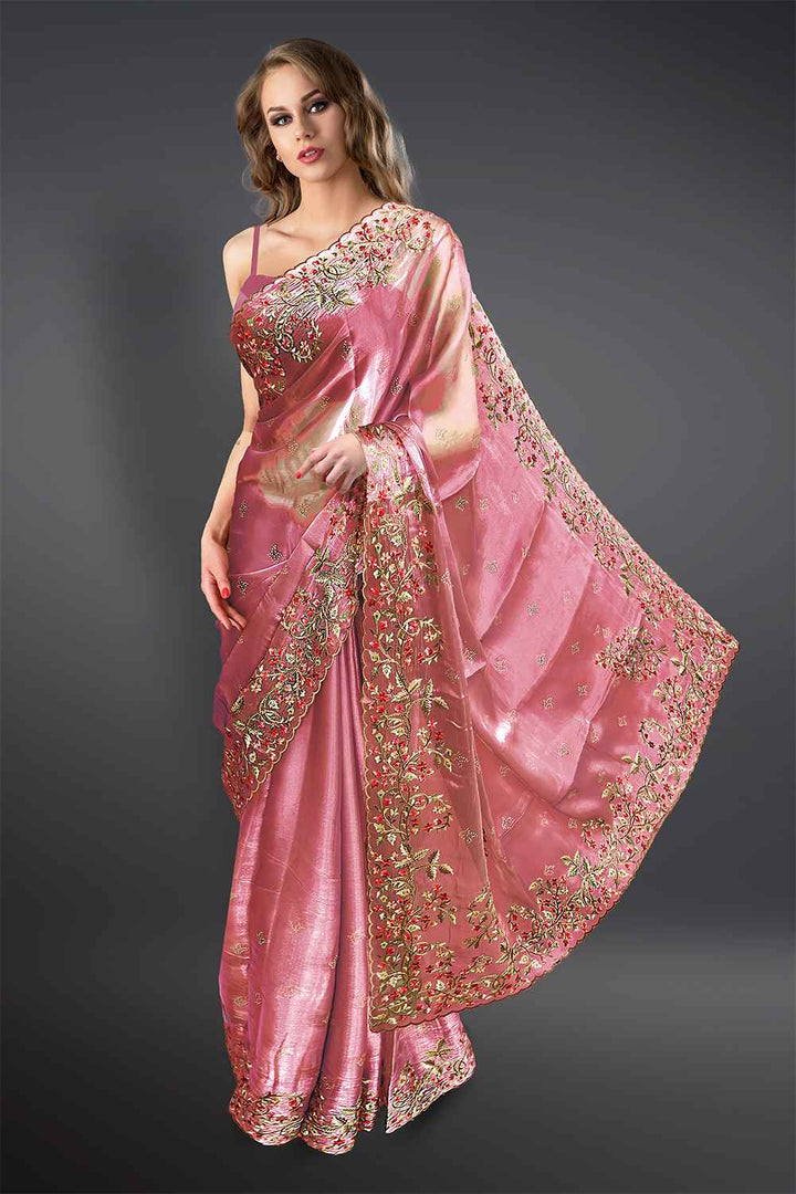 Pastel Pink Saree