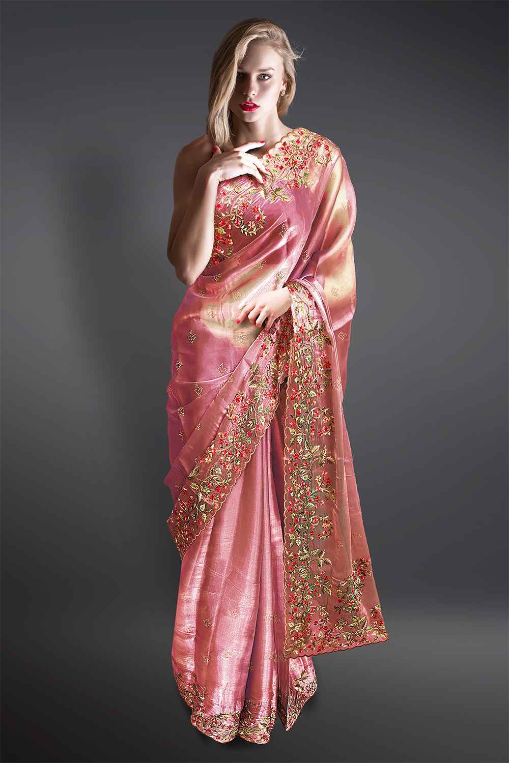 Pastel Pink Saree