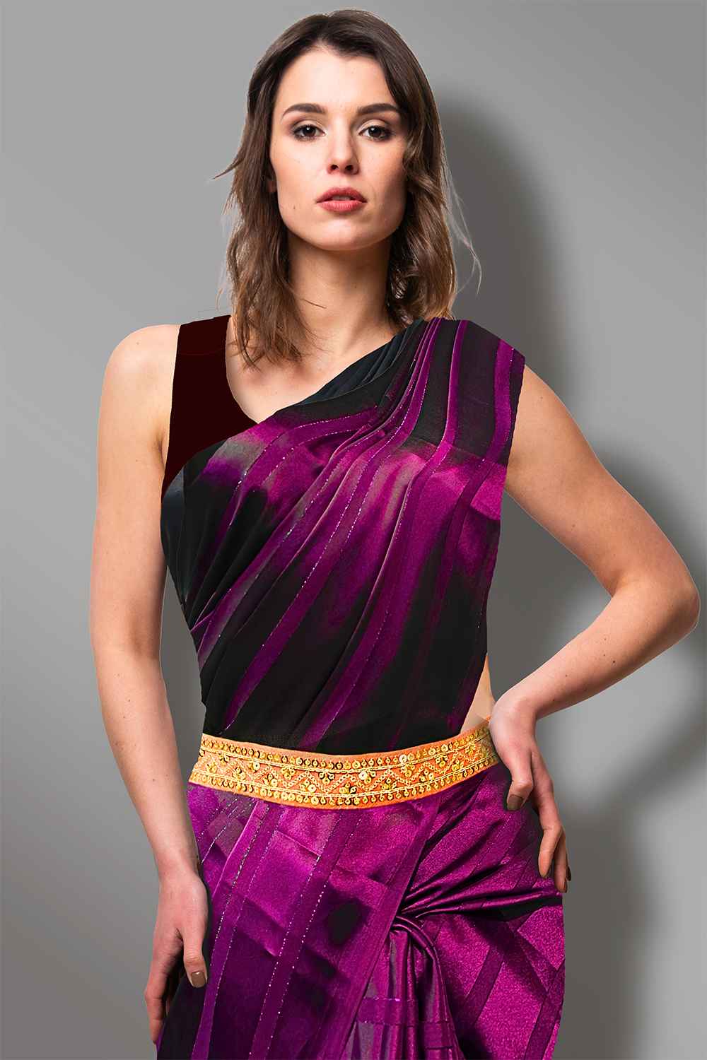 Peach Saree Belt