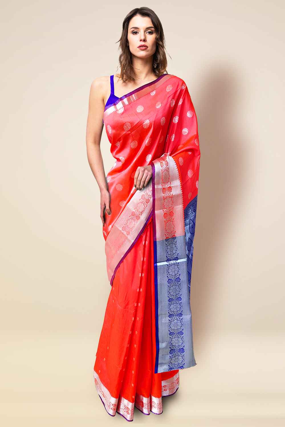 Pink Banarasi Saree