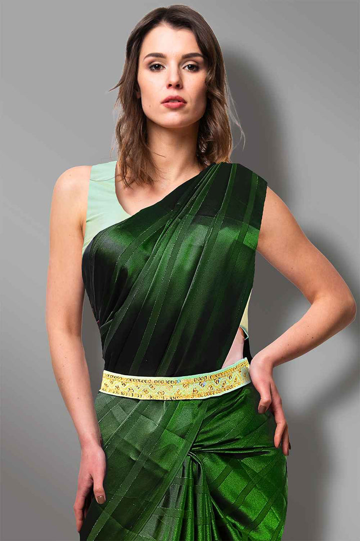 Pista Green Saree Belt