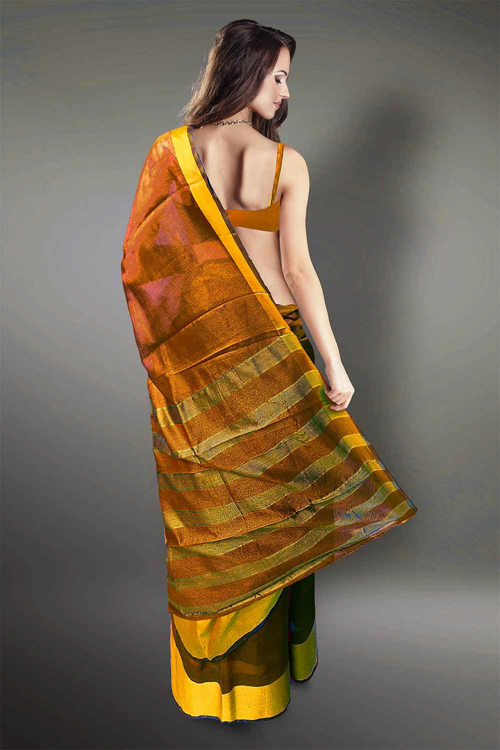 Plain Cotton Silk Saree